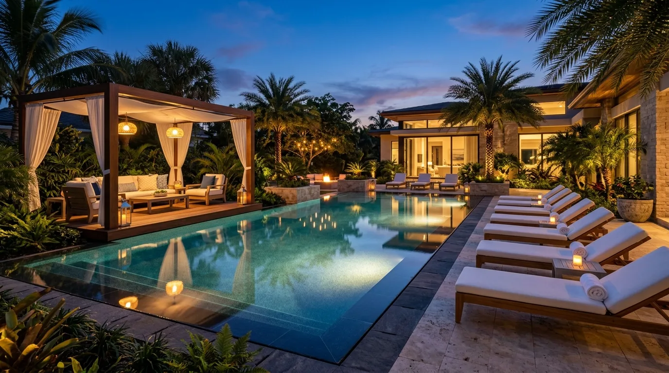 Bring in outdoor textiles for softness inspiration for a backyard retreat.